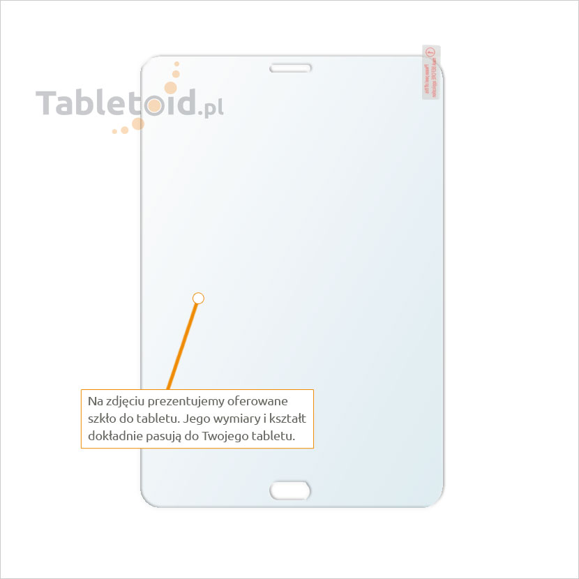 Dedykowane szkło (glass) na tablet Samsung Galaxy Tab S2 8.0 Dedykowane szkło hartowane (tempered glass) na tablet Samsung Galaxy Tab S2 8.0