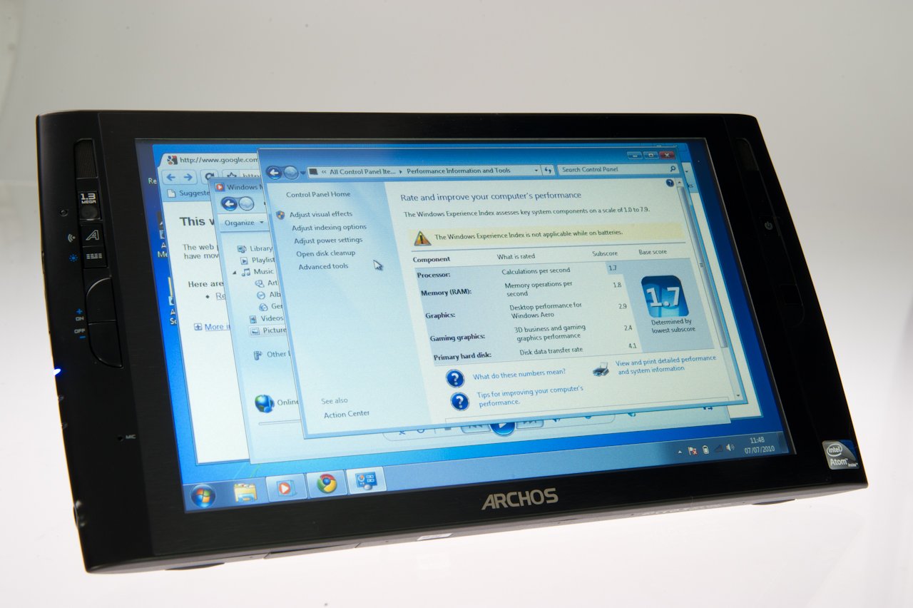 ładny wyświetlacz tabletu Archos