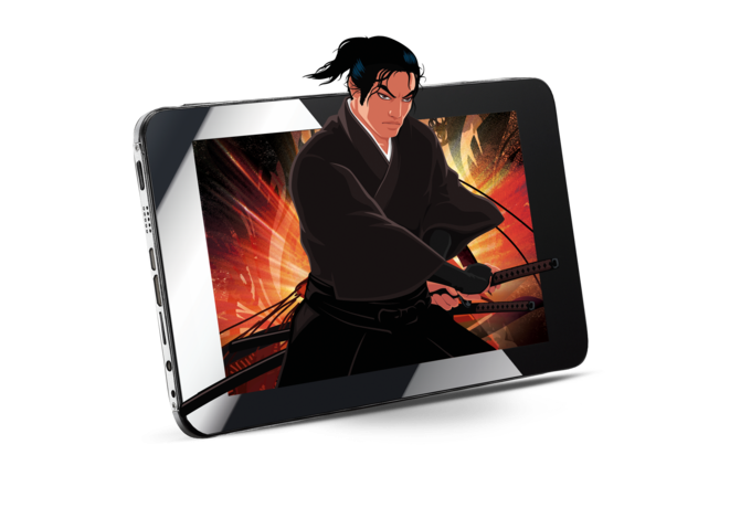 wojownik wychodzący z tabletu Shiru