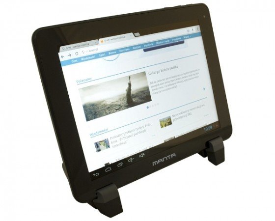 tablet w uchwycie na zagł&oacute;wek