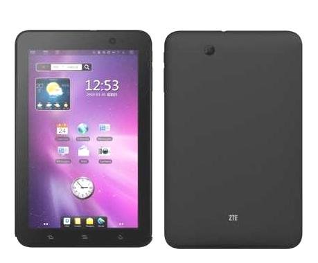 ZTE pokazany tyłem i przodem
