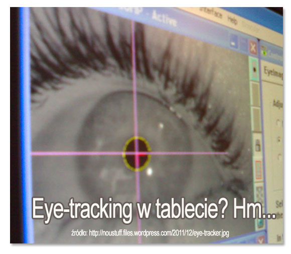 Eye-trackin a tablety