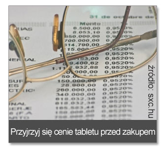 Cena tabletu internetowego