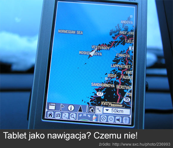 tablet jako nawigacja GPS
