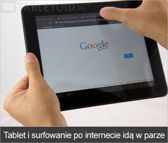 Tablet i surfowanie po internecie