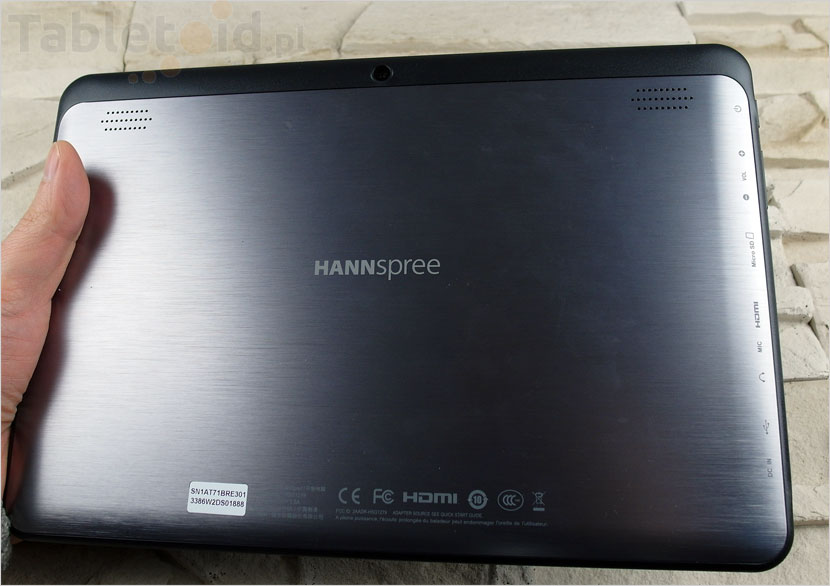 HANNspad - widok z tyłu