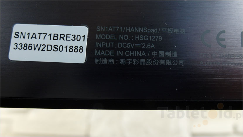 Parametry ładowania tabletu