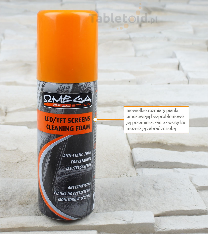 Pianka do czyszczenia matrycy tabletu