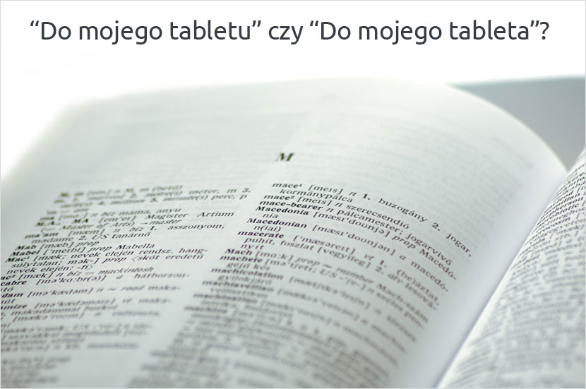 Tableta czy tabletu?