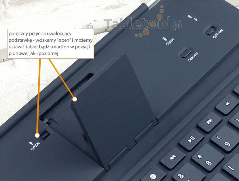 klawiatura bluetooth ipad przycisk open