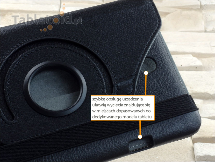 dedykowane wycięcia w etui