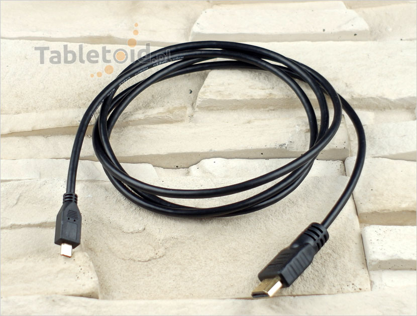 kabel micro HDMI do HDMI do tabletów