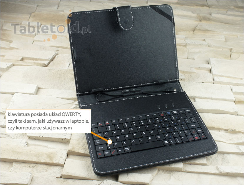 klawiatura USB w etui 8 cali