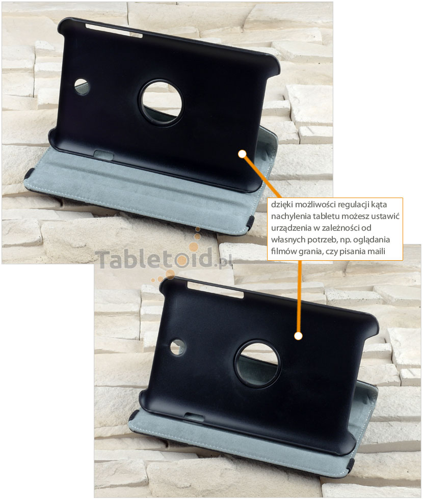 kąty nachylenia etui do tabletu MeMo Pad HD ME 173X 7.0