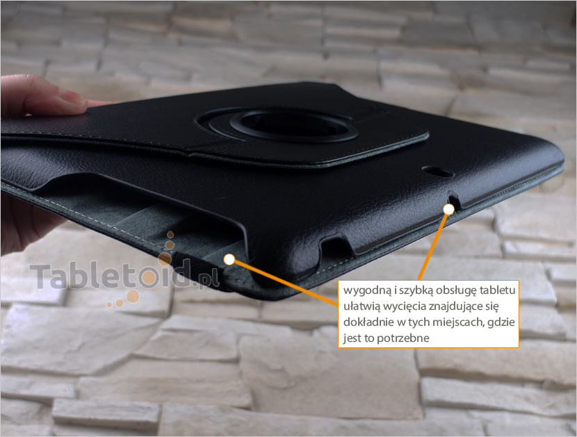 dedykowane wycięcia w etui