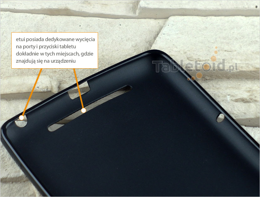 dedykowane wycięcia w silikonowym etui