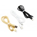 Kabel PREMIUM: wtyk USB 2.0 - wtyk micro USB-C - wysoka jakość - kolory
