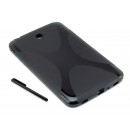 Dedykowane, silikonowe etui (plecki) do tabletu Samsung Galaxy Tab 3 7.0 (P3200/P3210) – czarne, dopasowane