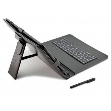 Etui z klawiaturą USB do tabletu 9,7-calowego - pokrowiec na tablet Kiano Pro 10 Dual, GoClever, Tracer, Yarvik