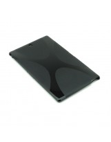 Dedykowane, silikonowe etui (plecki) do tabletu Sony Xperia Z3 Compact 8 (SGP621/SGP641) – czarne, dopasowane
