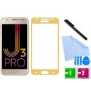Zaokrąglone szkło hartowane 3D do telefonu Samsung Galaxy J3 pro 2017 DUAL SIM SM-J330 - 9 H, dobra cena, tempered glass