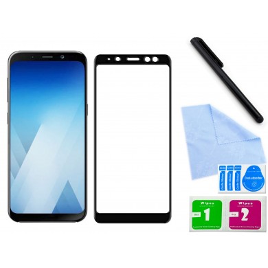 Zaokrąglone szkło hartowane 3D do telefonu Samsung Galaxy A5 2018 na cały ekran, 9H, w dobrej cenie, tempered glass, curved