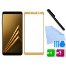 Zaokrąglone szkło hartowane 3D do telefonu Samsung Galaxy A5 2018 na cały ekran, 9H, w dobrej cenie, tempered glass, curved