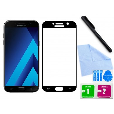 Zaokrąglone szkło hartowane 3D do telefonu Samsung Galaxy A7 2017 na cały ekran, curved, 9H, tempered glass