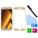 Zaokrąglone szkło hartowane 3D do telefonu Samsung Galaxy A7 2017 na cały ekran, curved, 9H, tempered glass