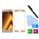 Zaokrąglone szkło hartowane 3D do telefonu Samsung Galaxy A3 2017, na cały ekran, 9H, curved, tempered glass