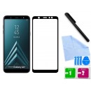 Zaokrąglone szkło hartowane 3D do telefonu Samsung Galaxy A6+ SM-A605F, SM-A605G - kolor CZARNY