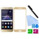 Zaokrąglone szkło hartowane 3D do telefonu Huawei P8 lite 2017 - kolort, w dobrej cenie, curved,9H