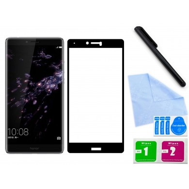 Zaokrąglone szkło hartowane 3D do telefonu Huawei Honor Note 8 EDI-AL10 (2018) - kolor CZARNY