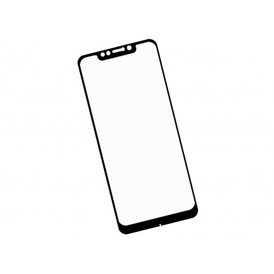 Zaokrąglone szkło hartowane 3D do telefonu Xiaomi Pocophone F1 Poco F1, M1805E10A (2018) - kolor CZARNY
