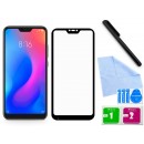 Zaokrąglone szkło hartowane 3D do telefonu Xiaomi Redmi 6 Pro - kolor CZARNY- dobra cena, 9h, tempered glass