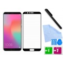 Zaokrąglone szkło hartowane 3D do telefonu Huawei Honor V10 BKL-AL00 - kolor CZARNY, w dobrej cenie, tempered glass, 9h 