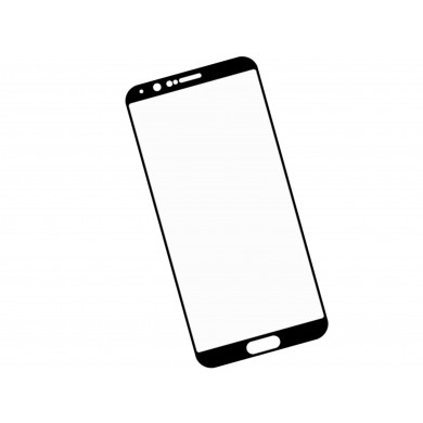 Zaokrąglone szkło hartowane 3D do telefonu Huawei Honor V10 BKL-AL00 - kolor CZARNY, w dobrej cenie, tempered glass, 9h 