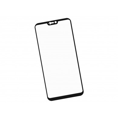 Zaokrąglone szkło hartowane 3D do telefonu OnePlus 6 A6000, A6003 - kolor CZARNY