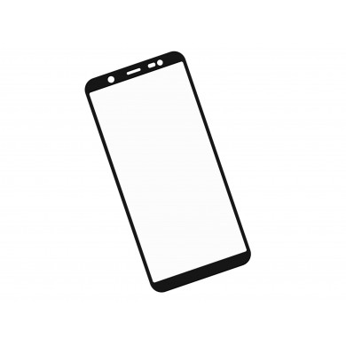 Zaokrąglone szkło hartowane 3D do telefonu Samsung Galaxy J8 2018 - kolor CZARNY - tempered glass, 9H, w dobrej cenie