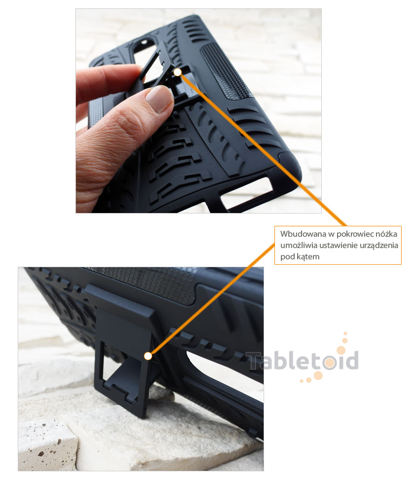 podstawka na tablet z pokrowcem