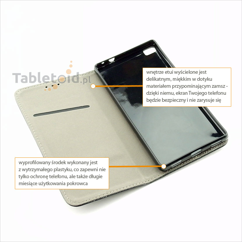 Pokrowiec dedykowany do telefonu Huawei P8