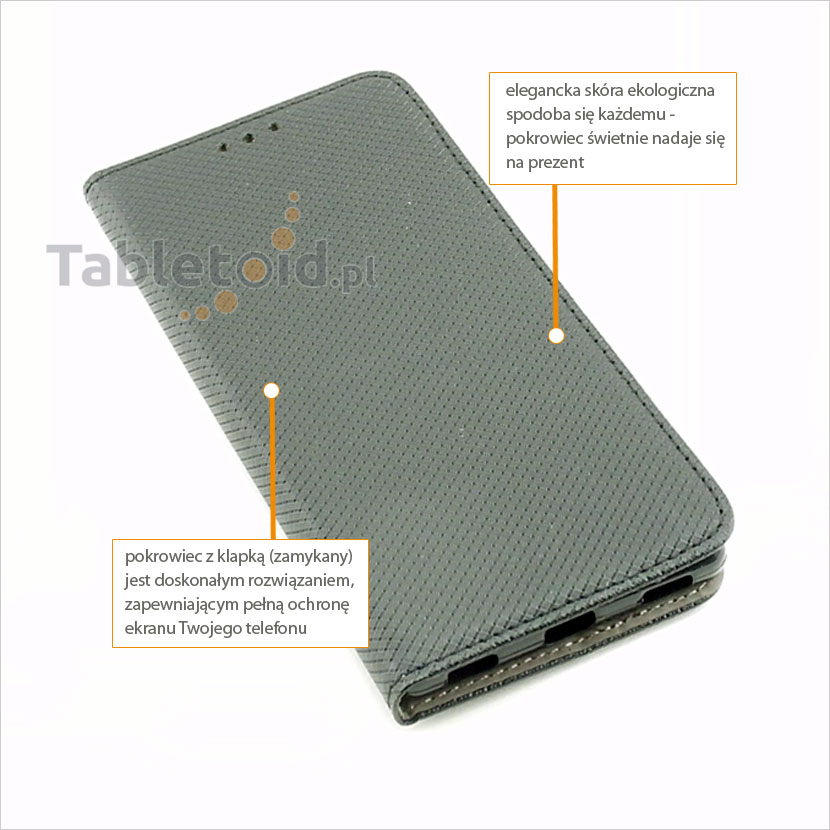 Skórzany pokrowiec do telefonu Huawei P8