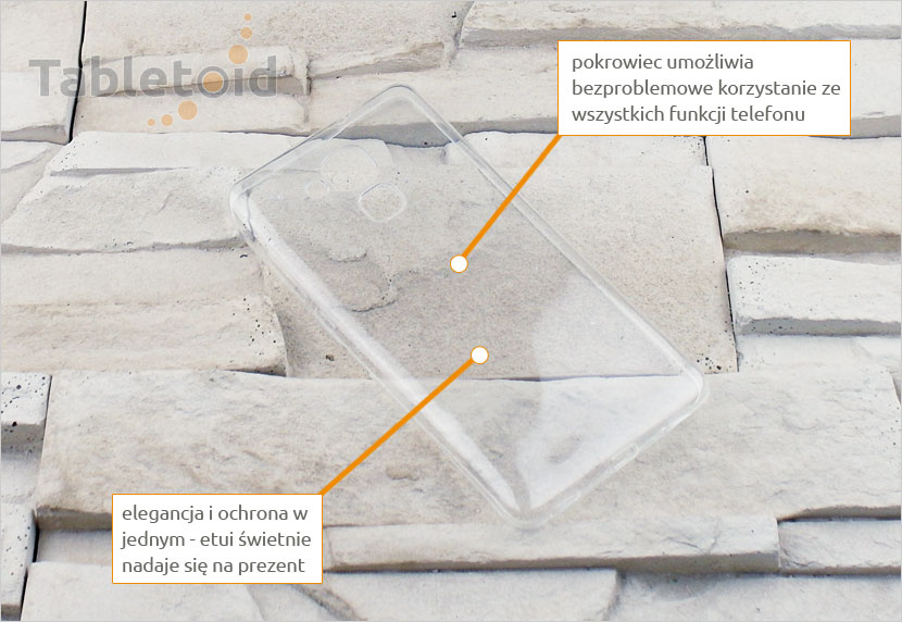 PRZEZROCZYSTE elastyczne etui na telefon Huawei Honor 5c / Honor 7 Lite