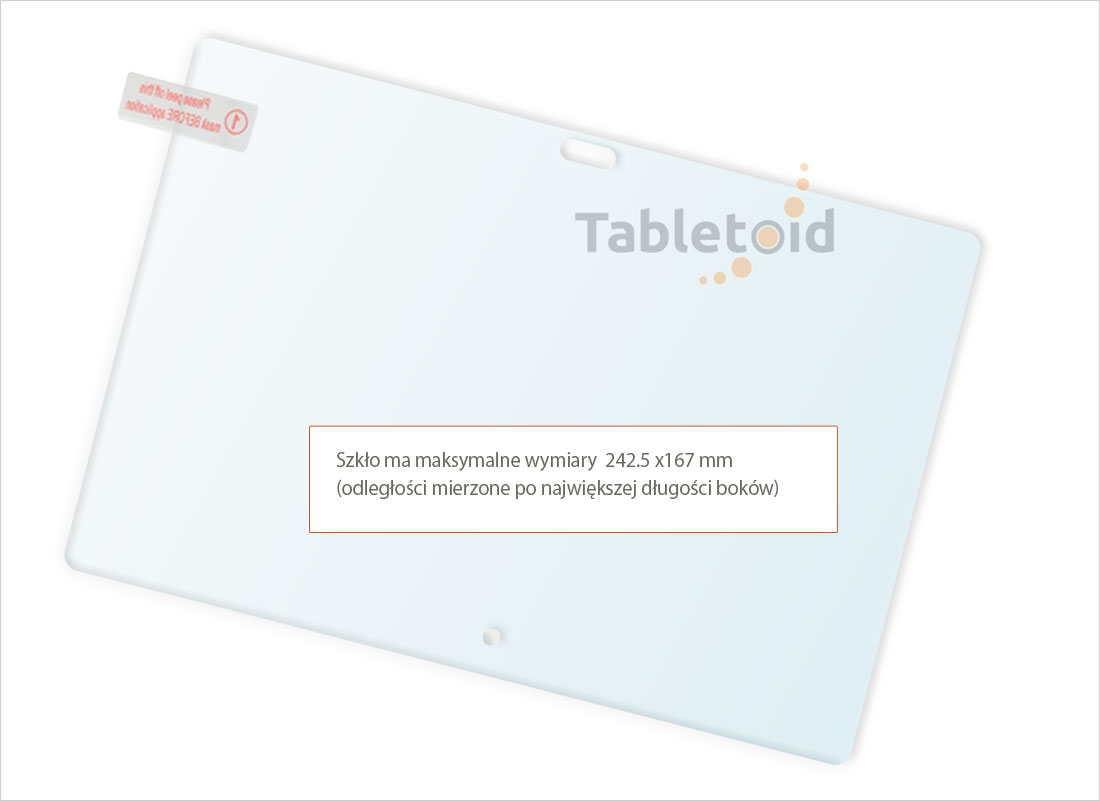 Dedykowane szkło (glass) na tablet Huawei Honor Waterplay HDN-W09 HDN-L09 (10,1 cala) Dedykowane szkło hartowane (glass) na tablet Huawei Honor Waterplay HDN-W09 HDN-L09 (10,1 cala)